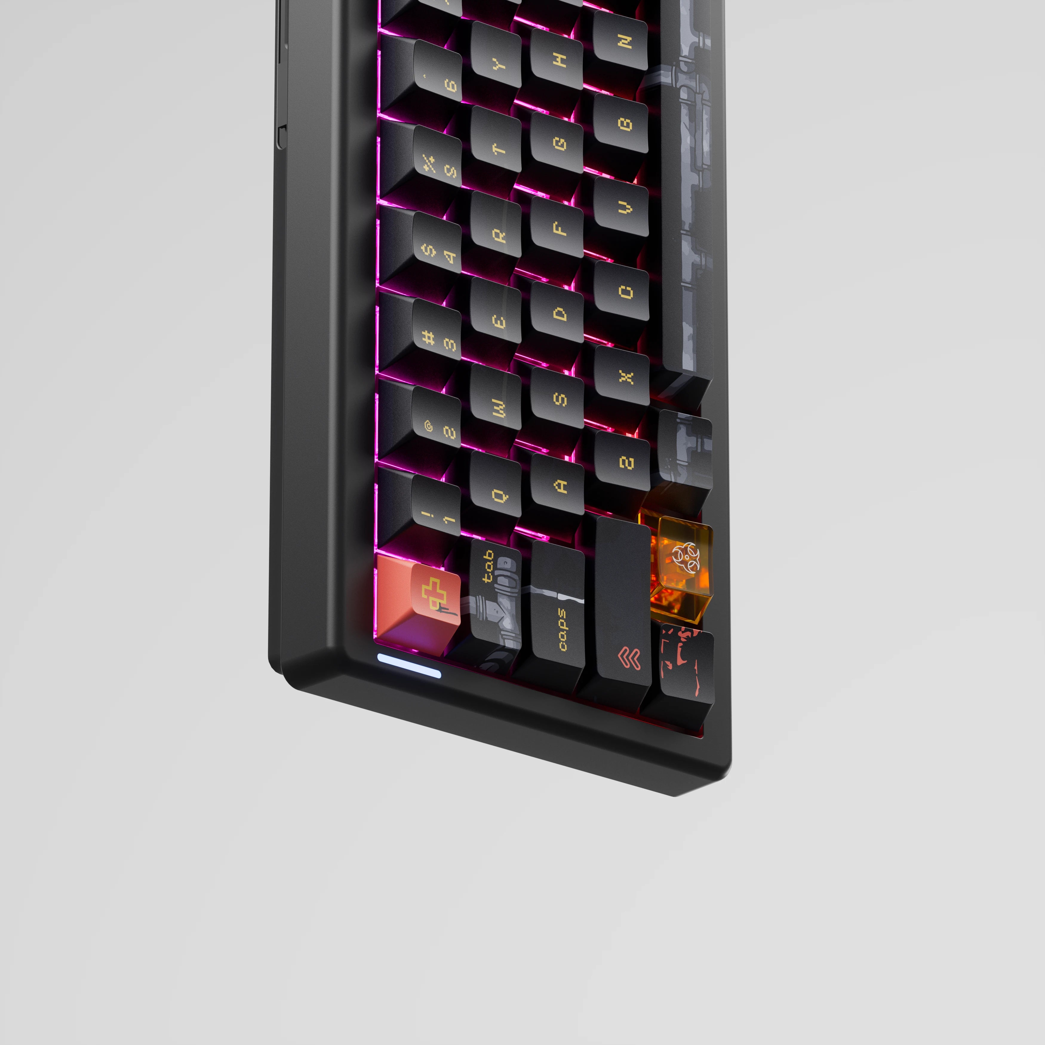 QwertyKey61 PRO Fallout Bluetooth Bezprzewodowa Hotswap RGB VIA Klawiatura Mechaniczna Gaming