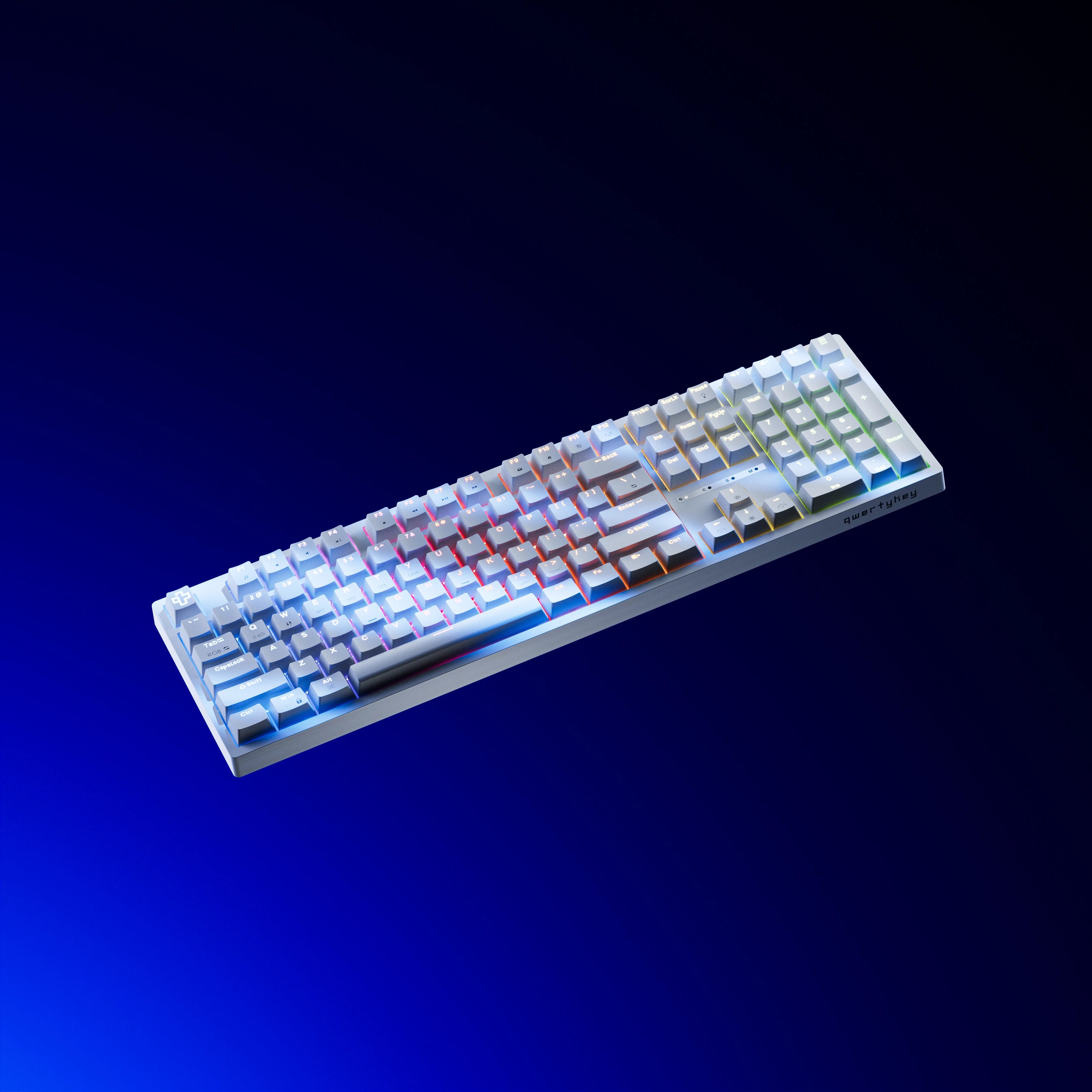 QwertyKey H100 Alba Bluetooth Wireless Hotswap RGB Tastatura Mecanica Gaming