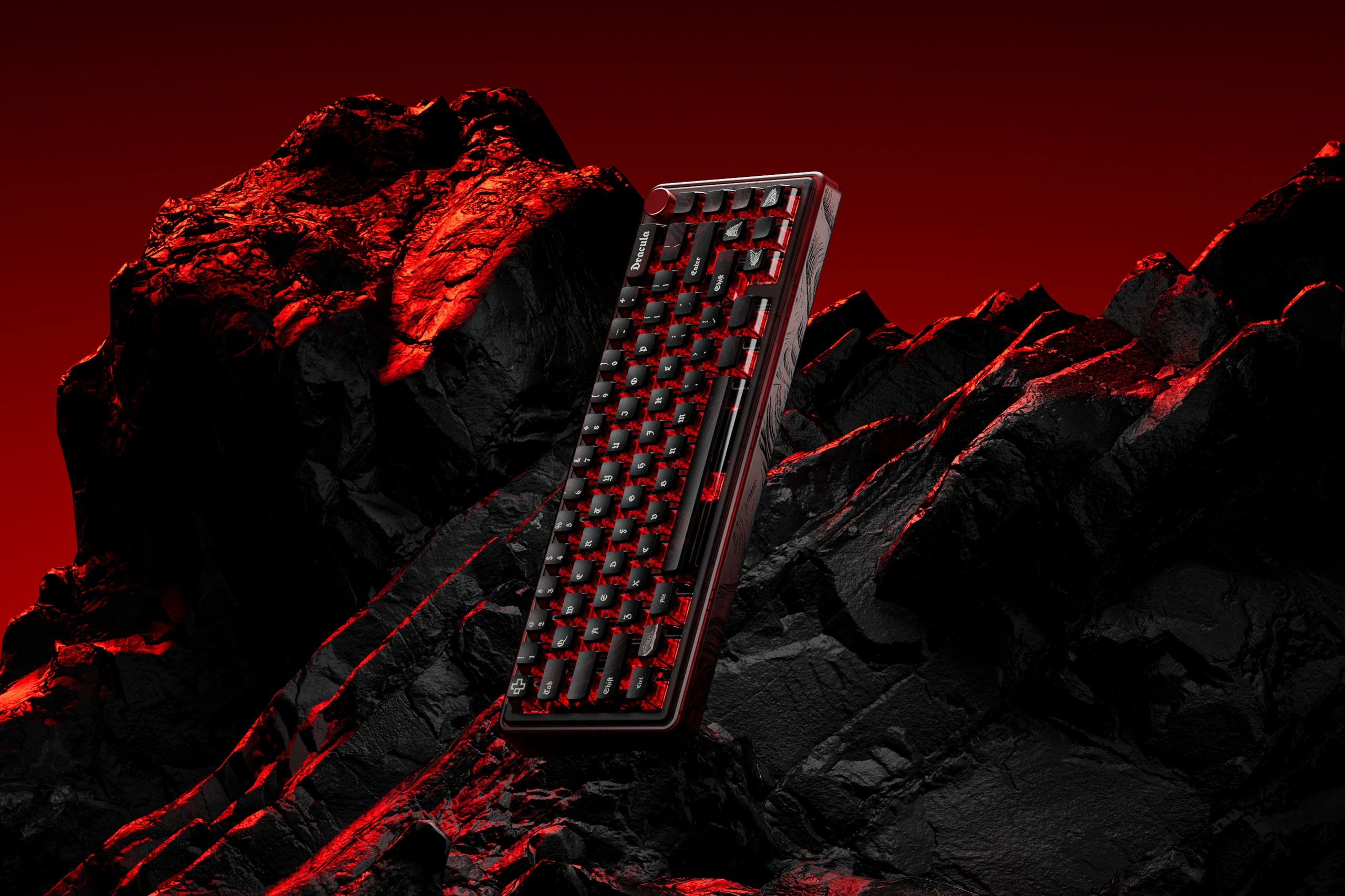 QwertyKey65 Pro Dracula Bluetooth Wireless VIA Hotswap RGB Tastatura Mecanica Gaming