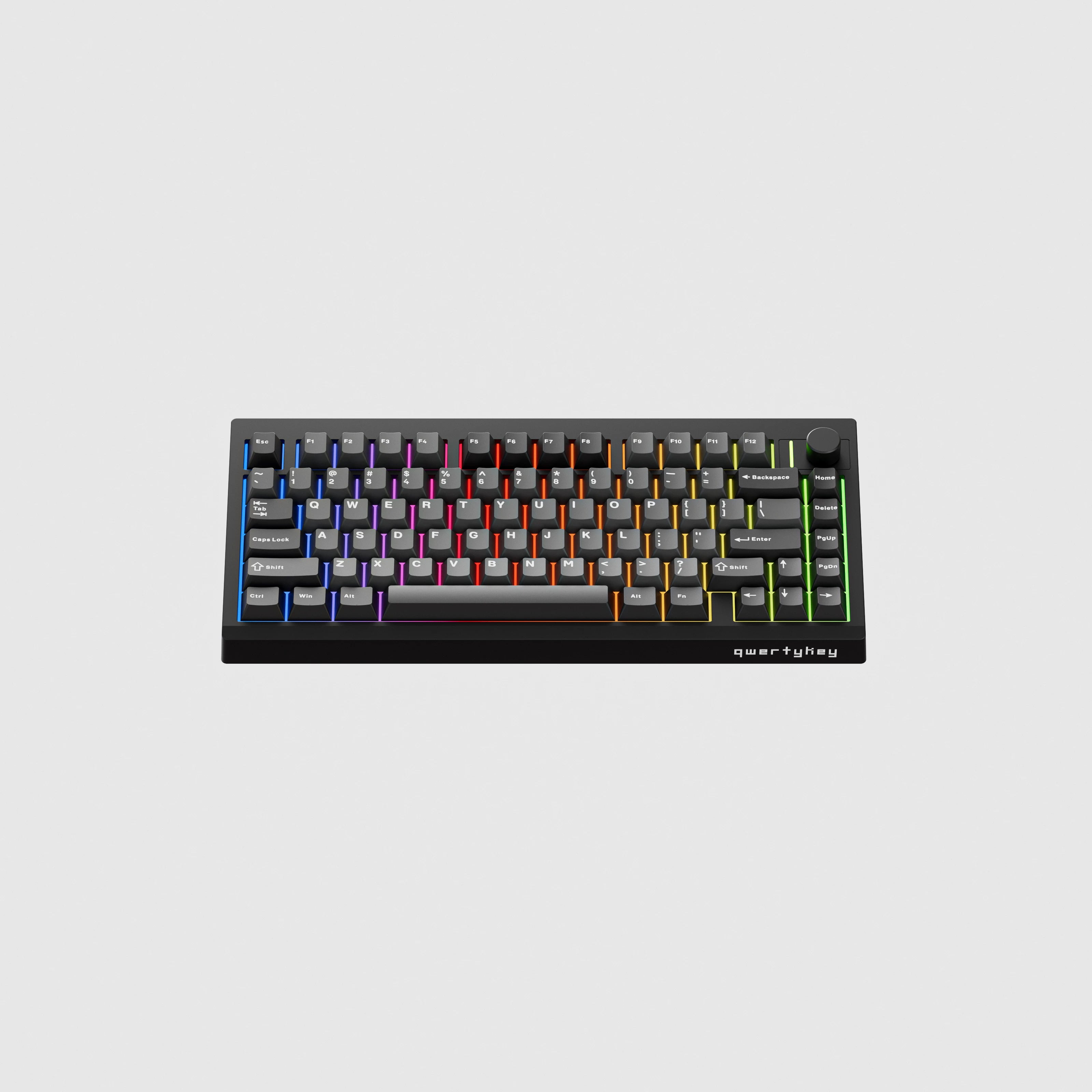QwertyKey75 Pro V2 Neagra Bluetooth Wireless Hotswap RGB Web Software Gasket Mounted Tastatura Mecanica Gaming