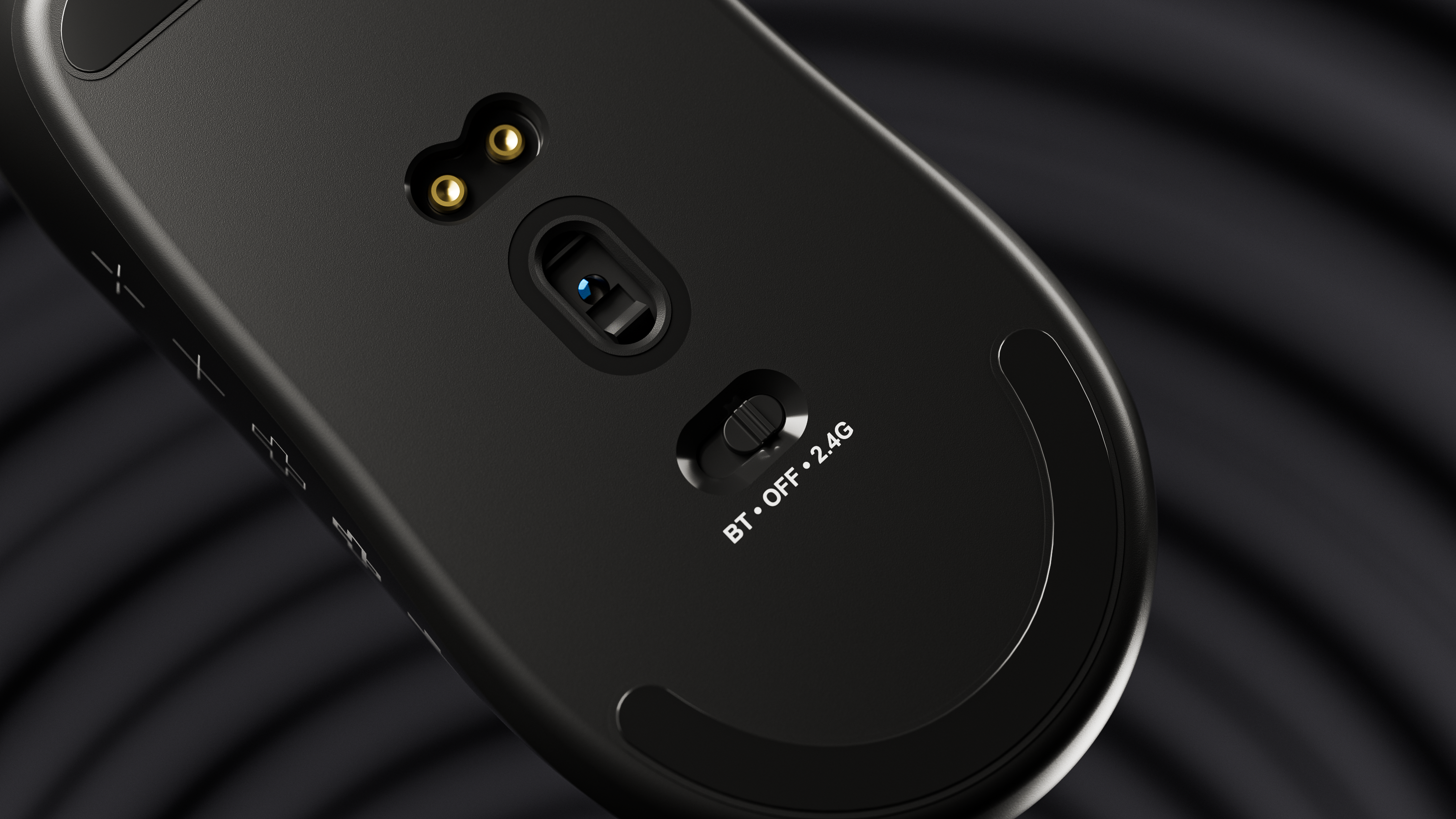 Mouse QwertyKey QKM1 Wireless Bluetooth Charging Dock Negru