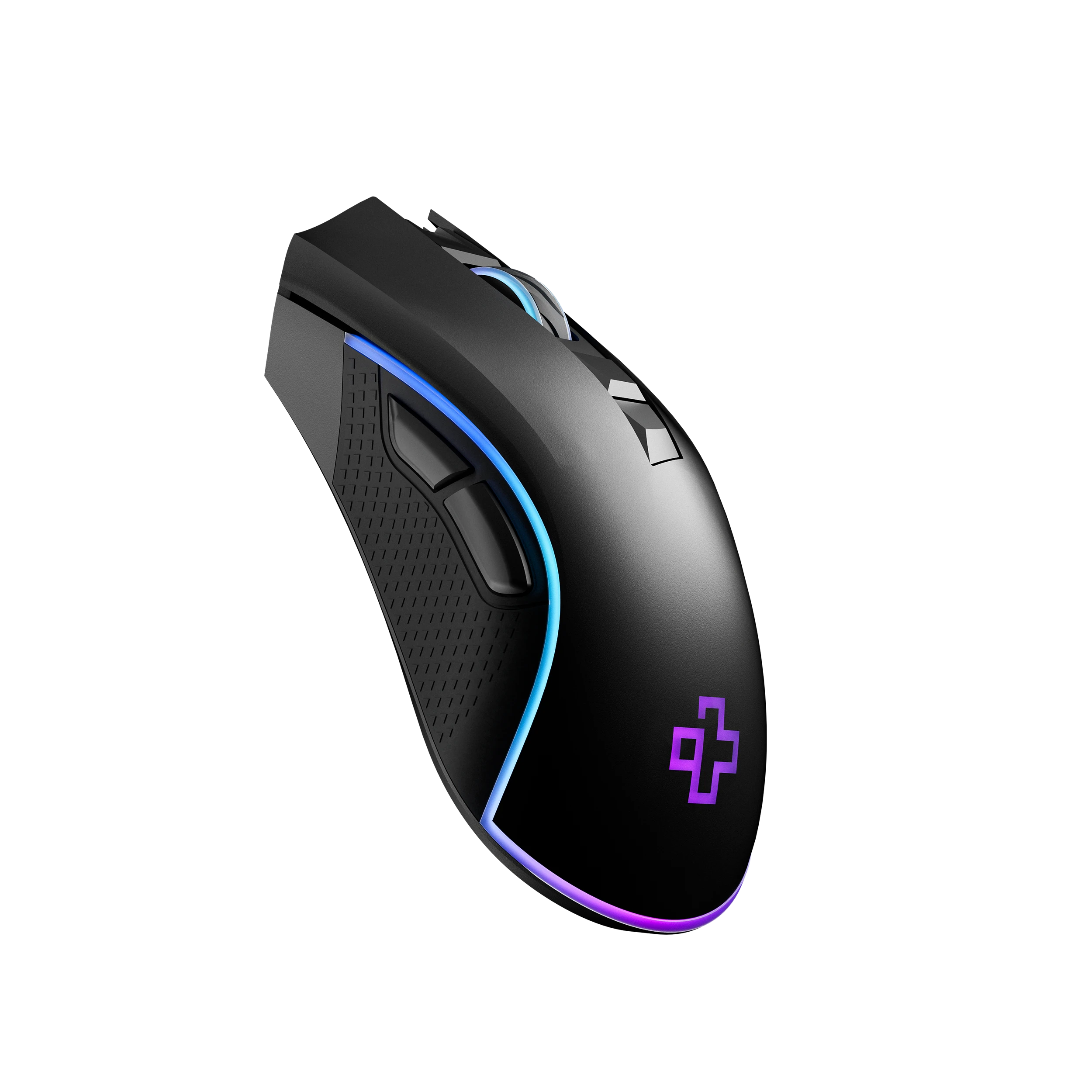 Mouse Gaming QwertyKey Forge Negru, RGB, 12.000 DPI, Software