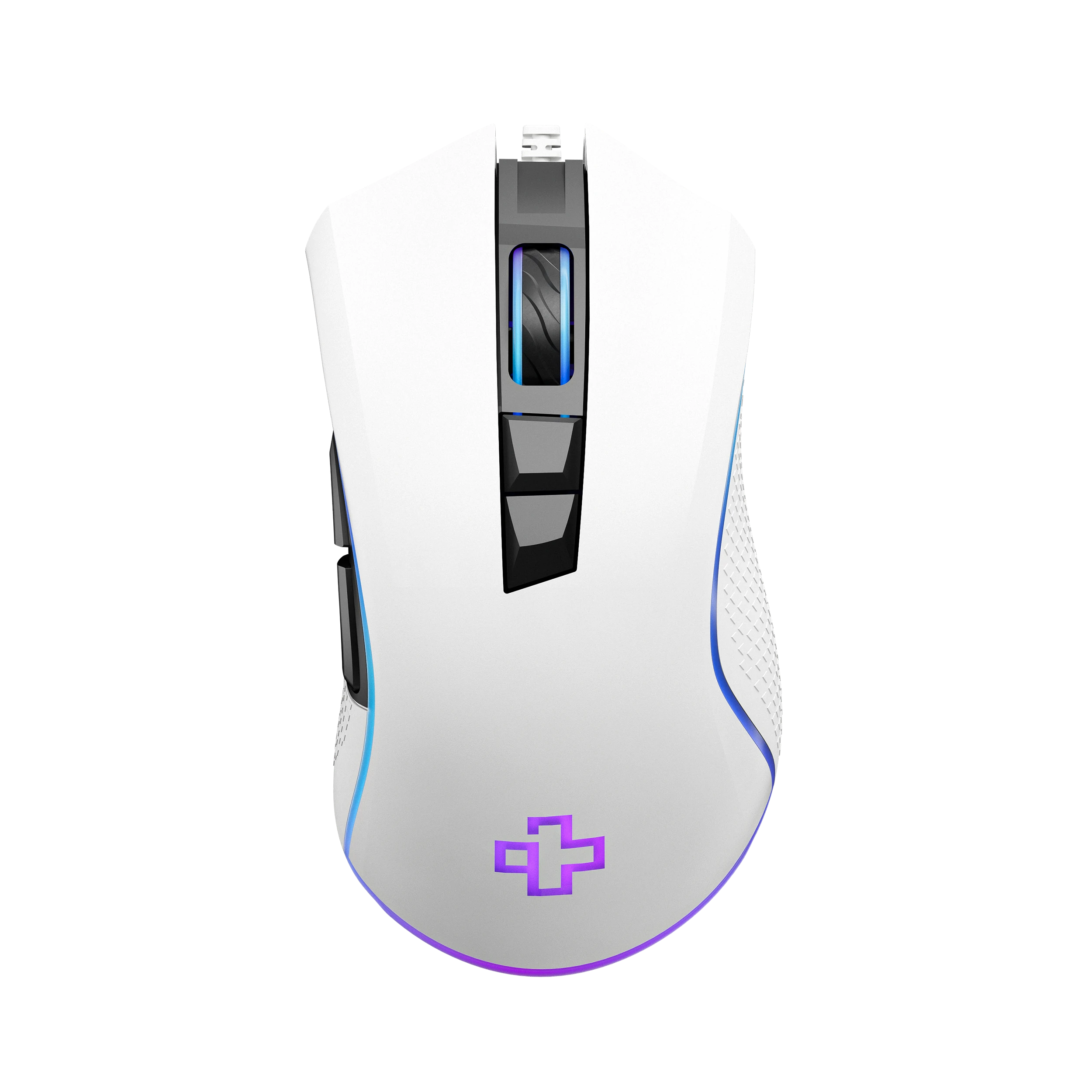 Mouse Gaming QwertyKey Forge Alb, RGB, 12.000 DPI, Software
