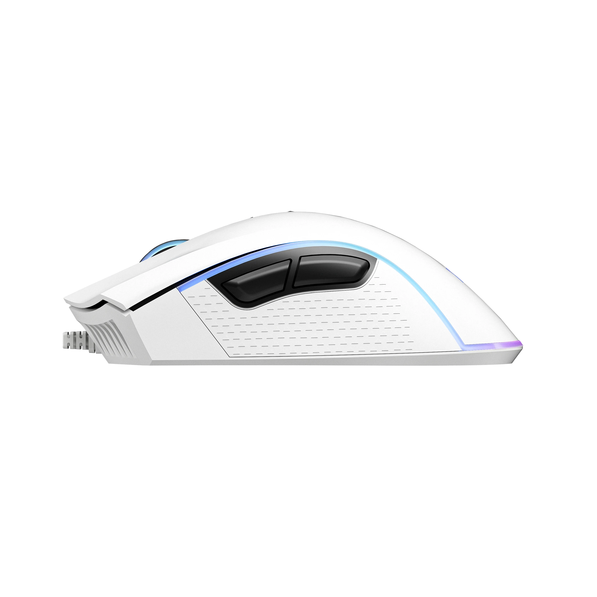 Mouse Gaming QwertyKey Forge Alb, RGB, 12.000 DPI, Software
