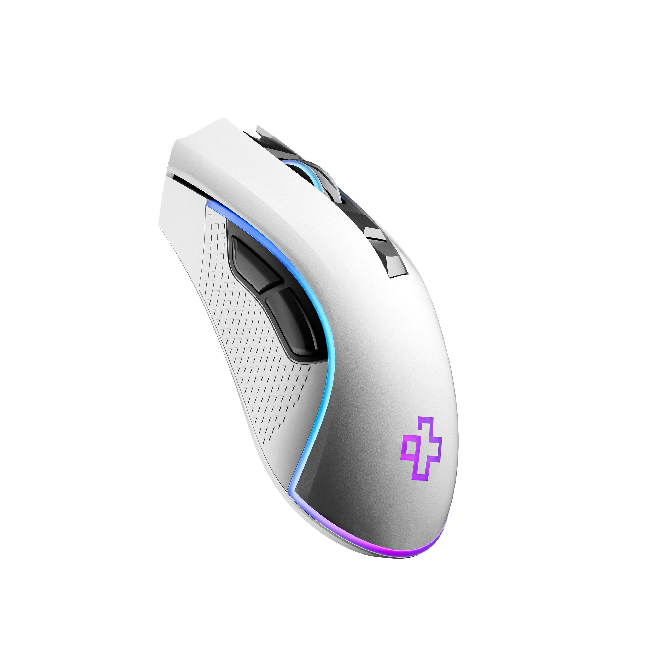 Mouse Gaming QwertyKey Forge Alb, RGB, 12.000 DPI, Software