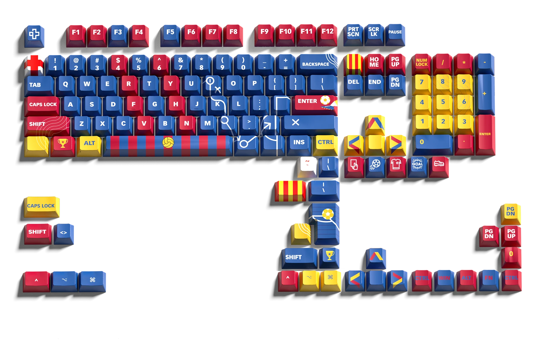 Zestaw Taste QwertyKey Catalunya Dye Sub Profil Cherry