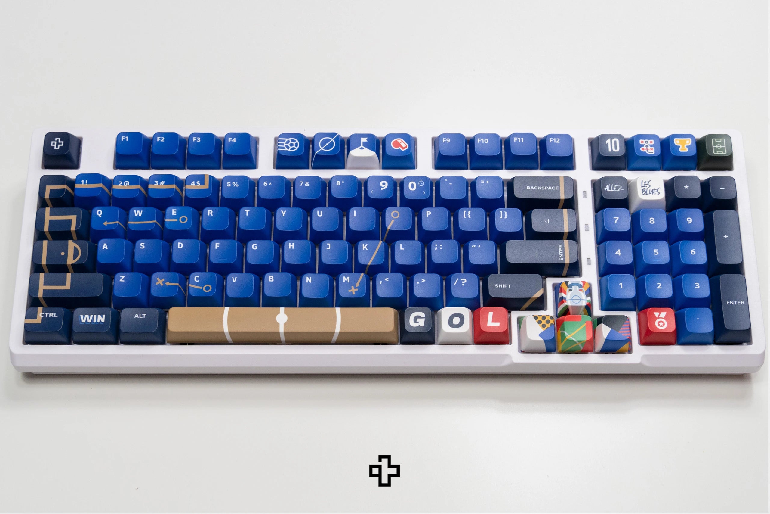 Set taste QwertyKey Euro 2024 Franta Profil XDA Material PBT