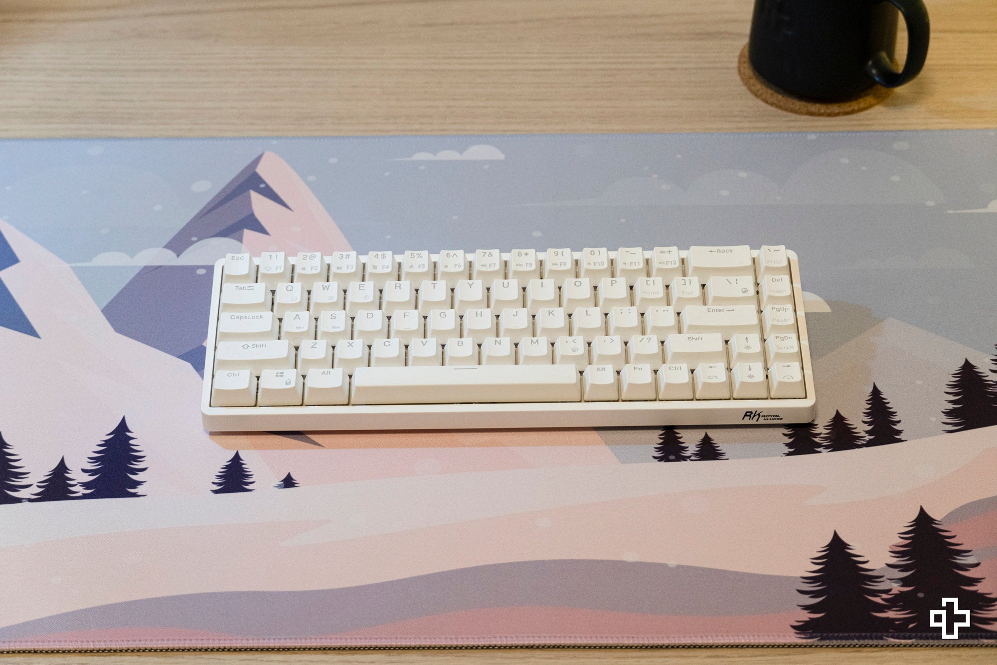 Deskmat Mousepad QwertyKey Winter Blast – 4mm – margini cusute - QwertyKey