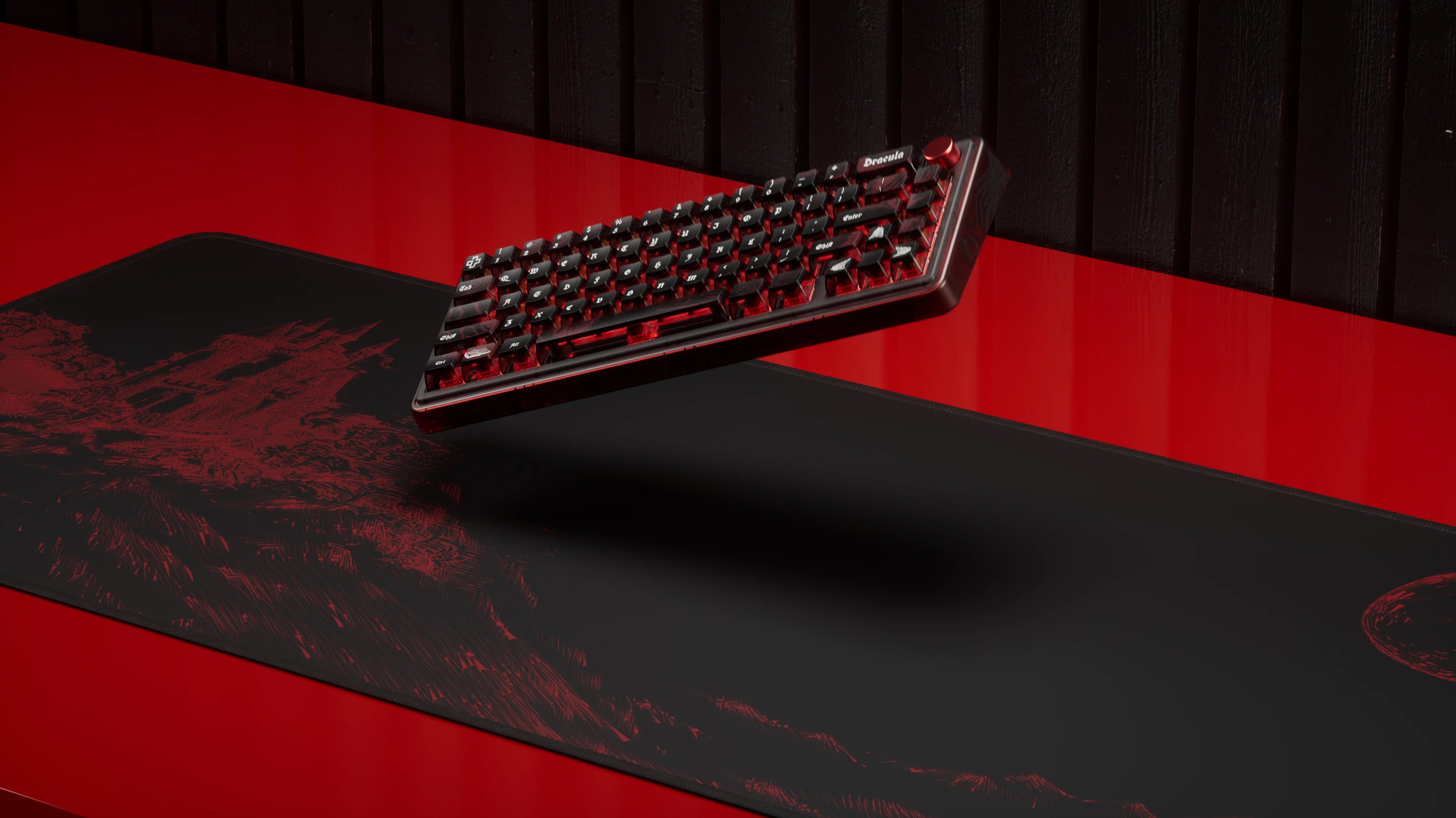 QwertyKey65 Pro Dracula Bluetooth Wireless VIA Hotswap RGB Tastatura Mecanica Gaming