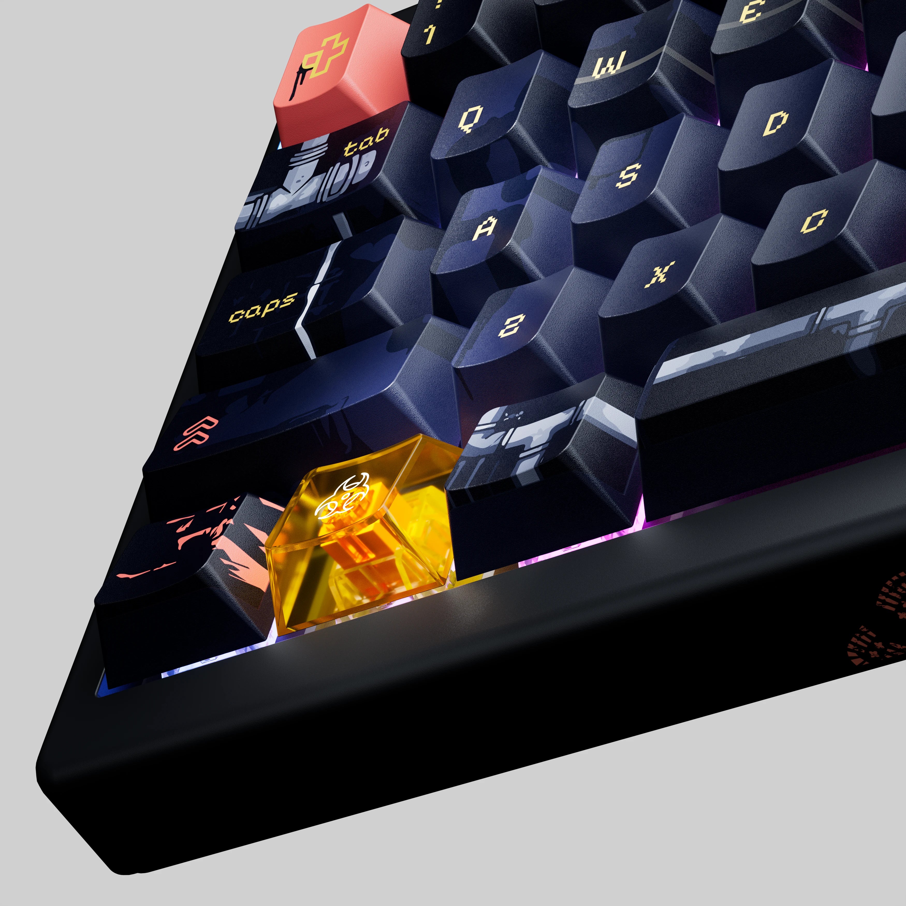 QwertyKey61 PRO Fallout Bluetooth Bezprzewodowa Hotswap RGB VIA Klawiatura Mechaniczna Gaming
