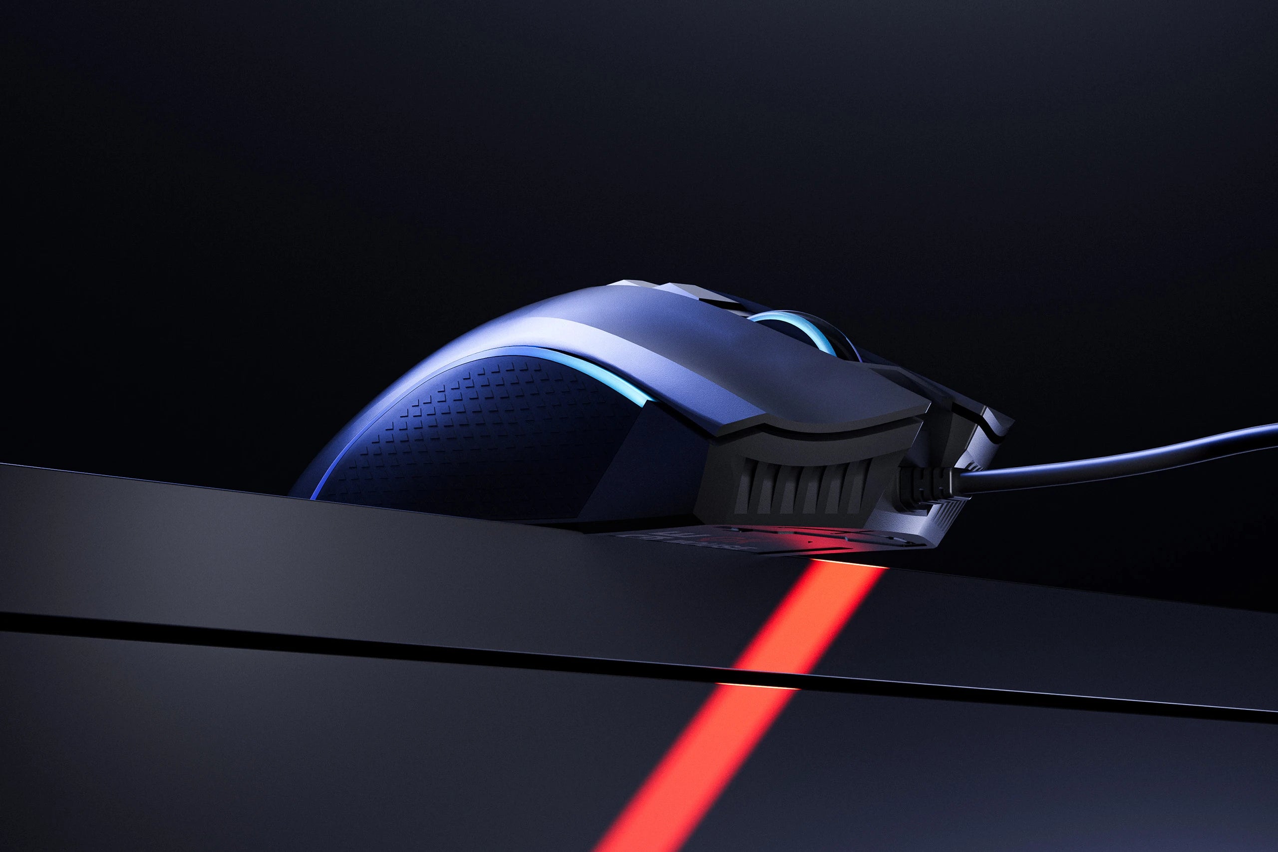 Mouse Gaming QwertyKey Forge Negru, RGB, 12.000 DPI, Software