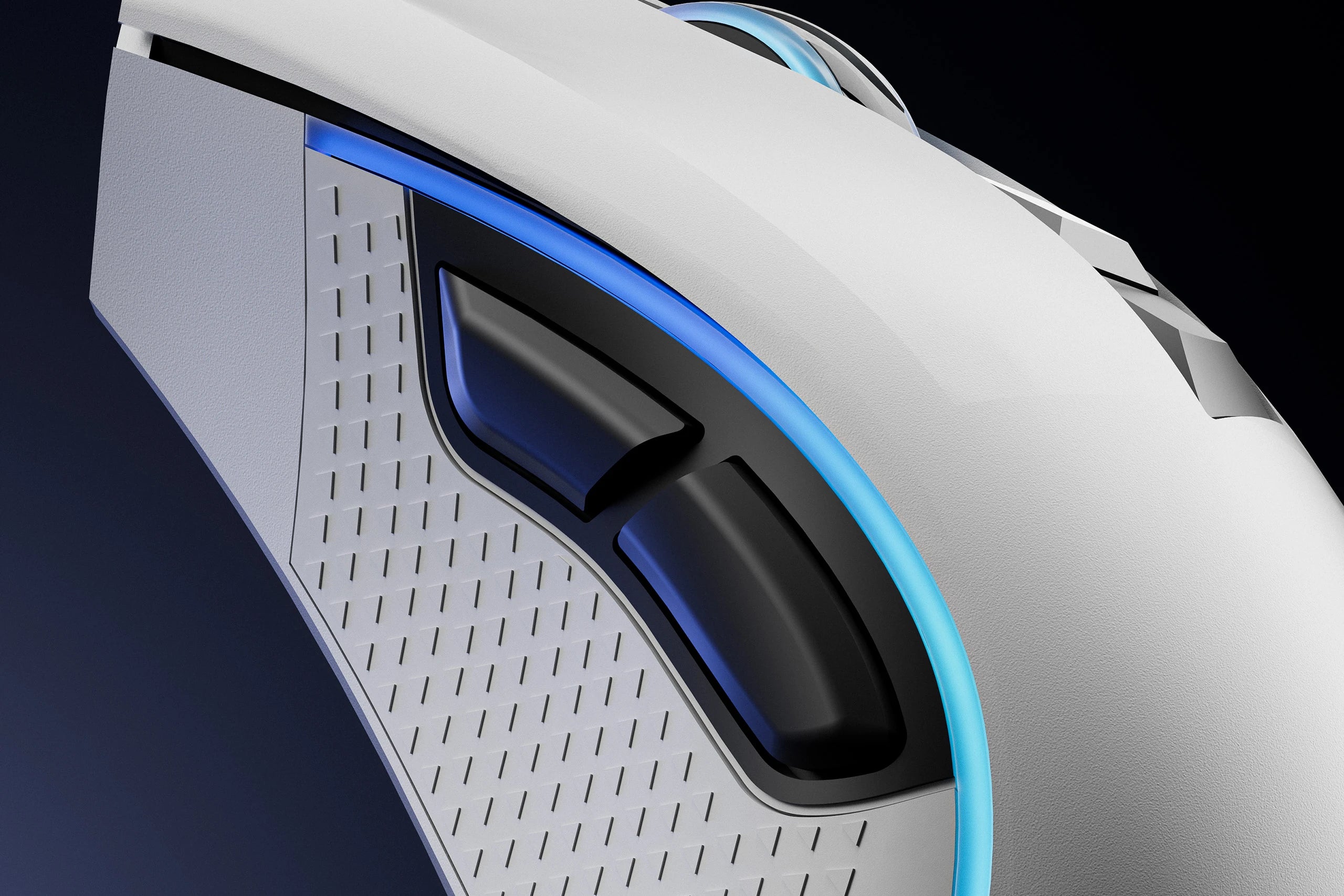 Mouse Gaming QwertyKey Forge Alb, RGB, 12.000 DPI, Software