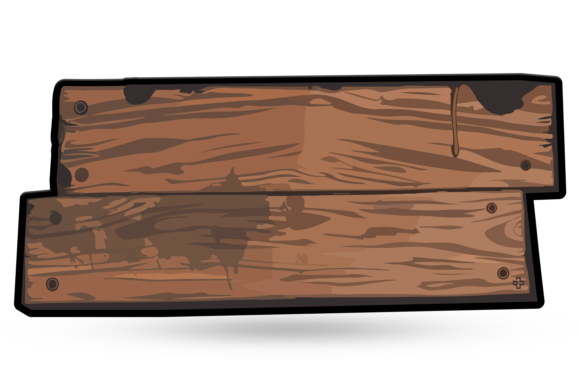 Deskmat Podkładka pod mysz QwertyKey Drewno 4mm obszyte krawędzie