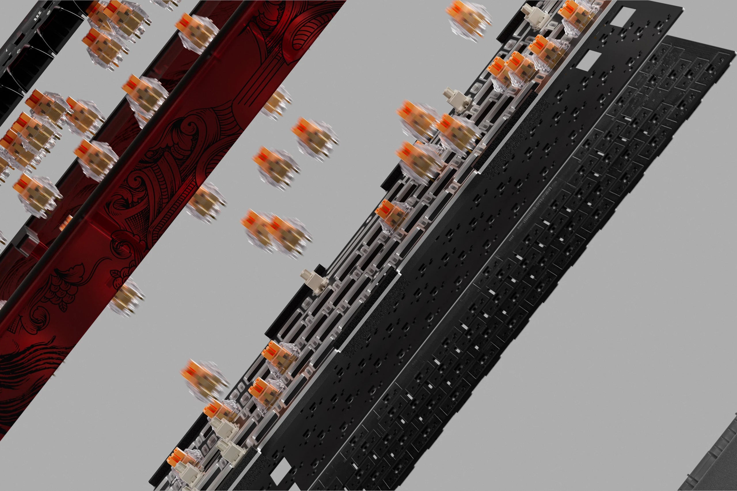 QwertyKey65 Pro Dracula Bluetooth Wireless VIA Hotswap RGB Tastatura Mecanica Gaming