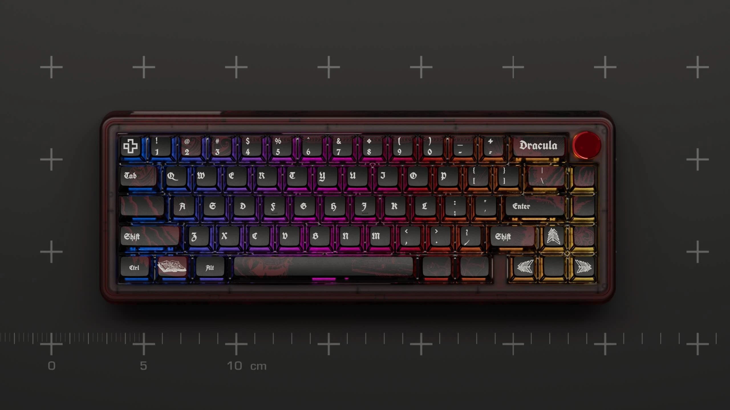 QwertyKey65 Pro Dracula Bluetooth Wireless VIA Hotswap RGB Tastatura Mecanica Gaming