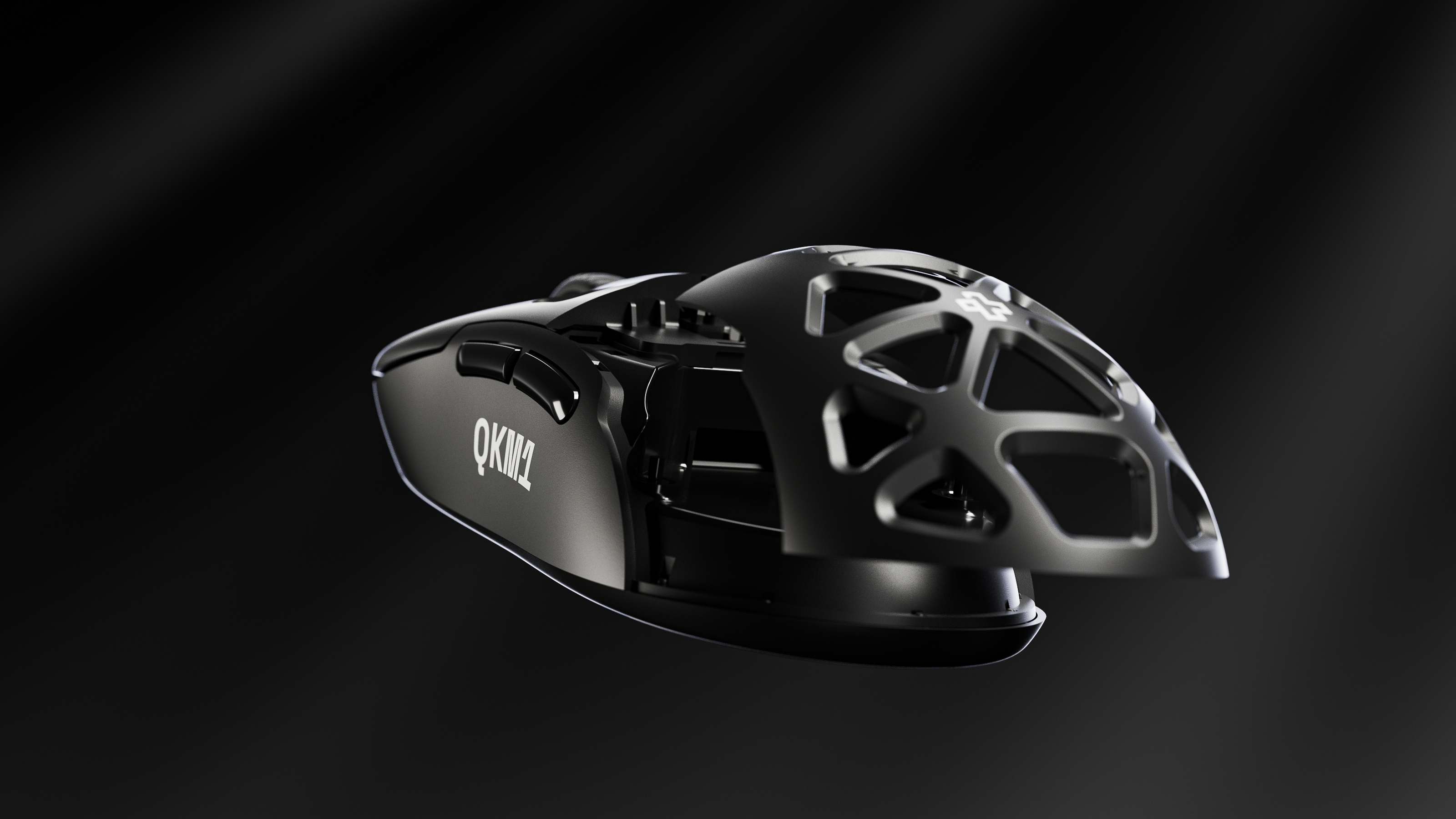 Mouse QwertyKey QKM1 Wireless Bluetooth Charging Dock Negru