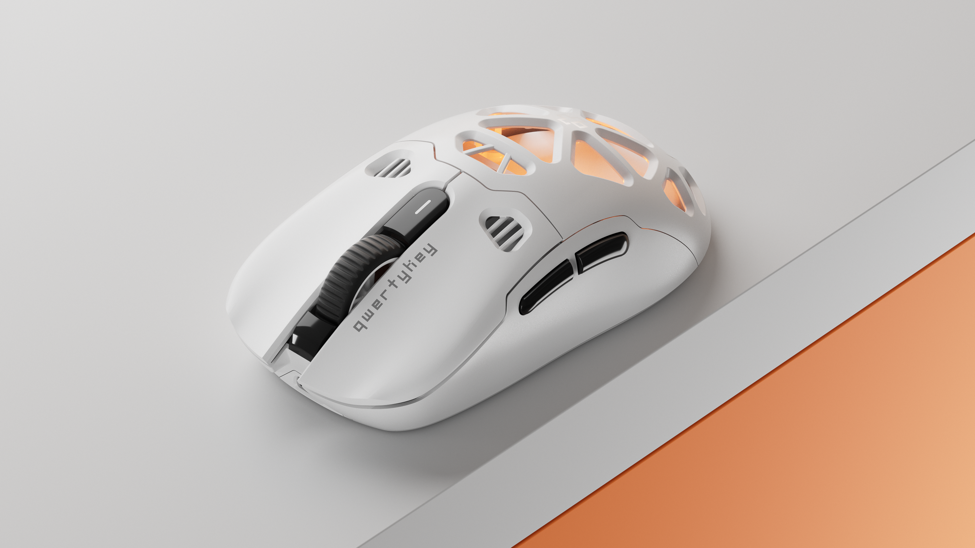 Mouse QwertyKey QKM1 Alb Wireless Bluetooth Charging Dock