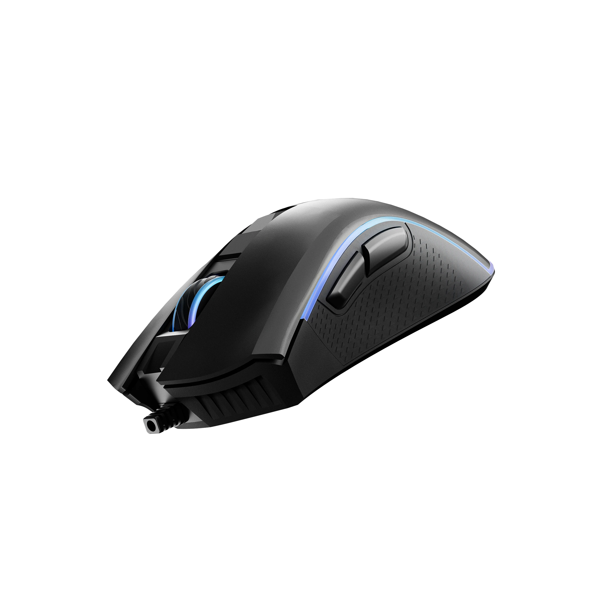 Mouse Gaming QwertyKey Forge Negru, RGB, 12.000 DPI, Software