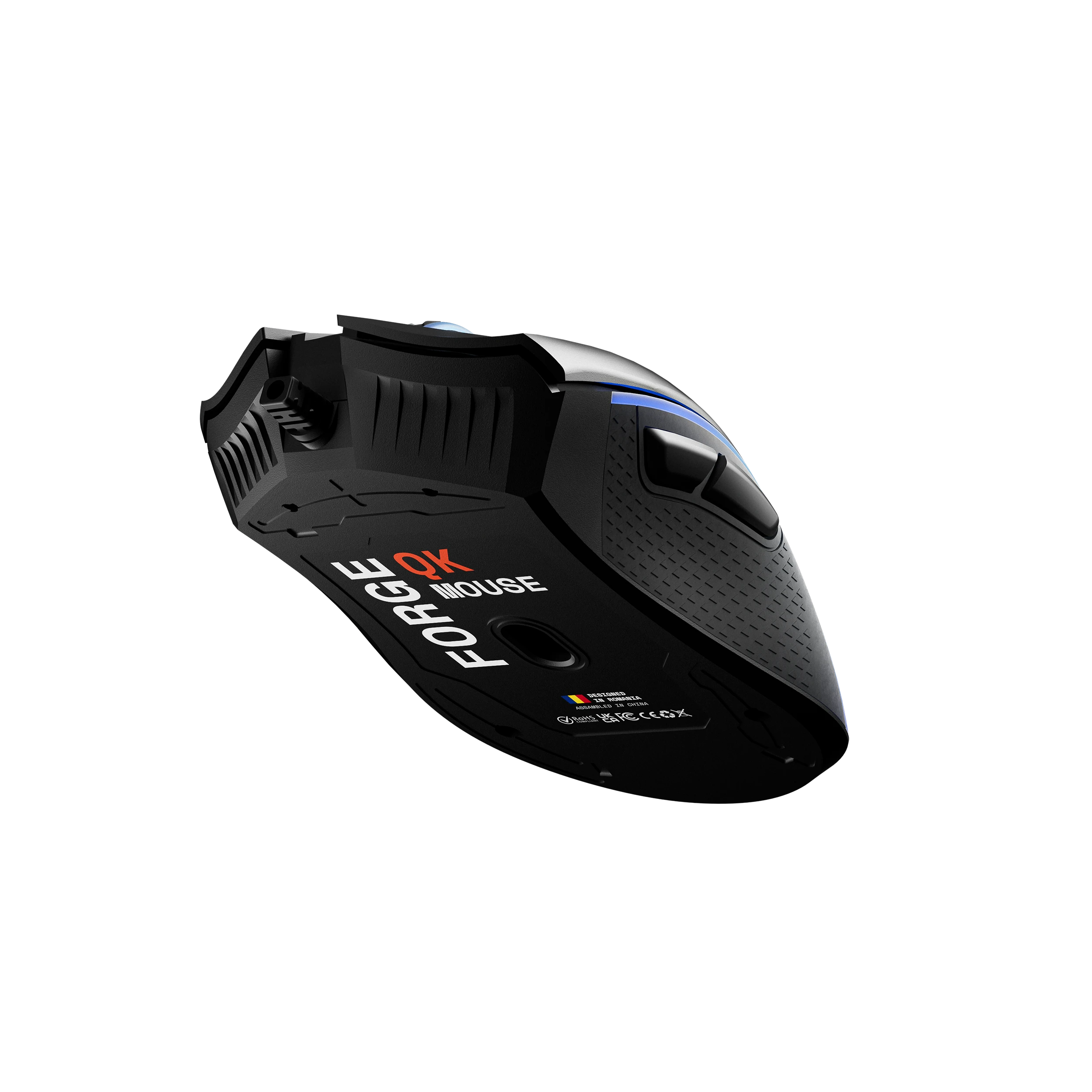 Mouse Gaming QwertyKey Forge Negru, RGB, 12.000 DPI, Software