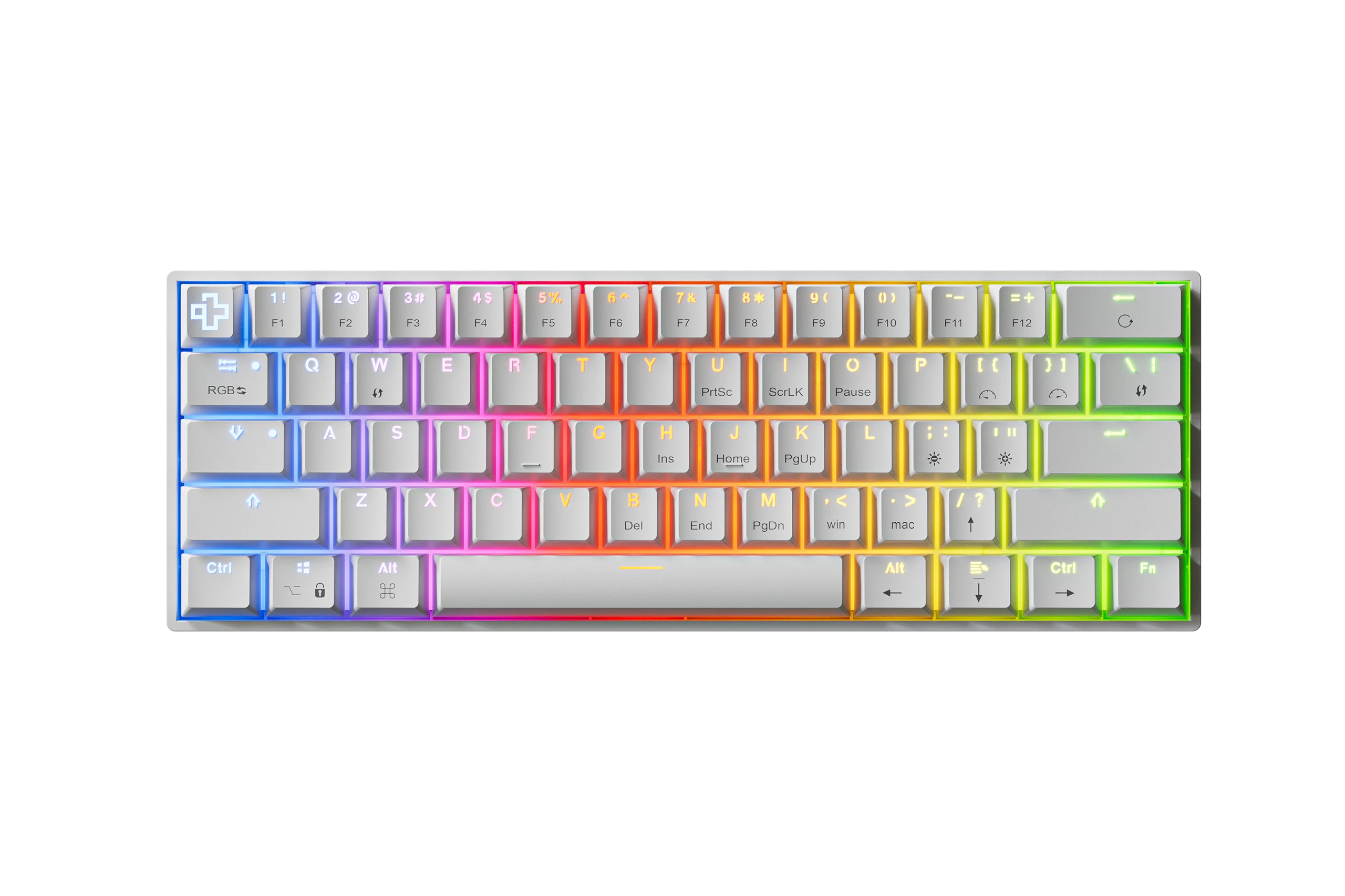 QwertyKey H61 Split Alba Hotswap RGB Klawiatura Mechaniczna Gaming