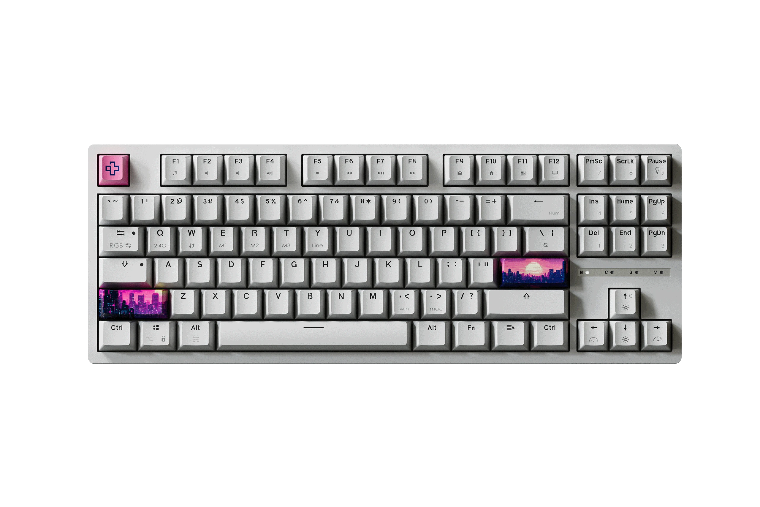 QwertyKey H87 Alba Bluetooth Bezprzewodowa Hotswap RGB Klawiatura Mechaniczna Gaming