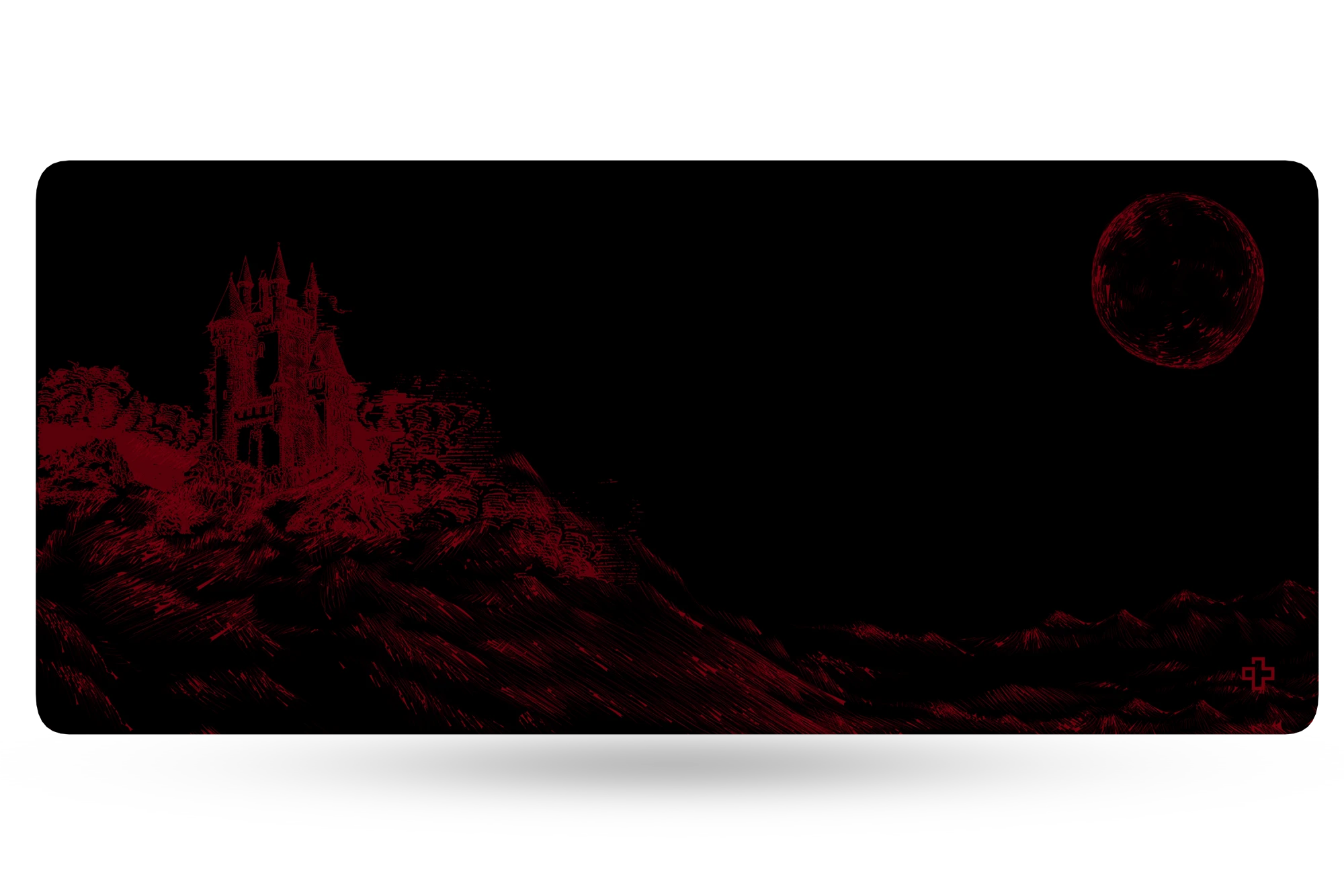 Deskmat Mousepad QwertyKey Dracula 4mm margini cusute