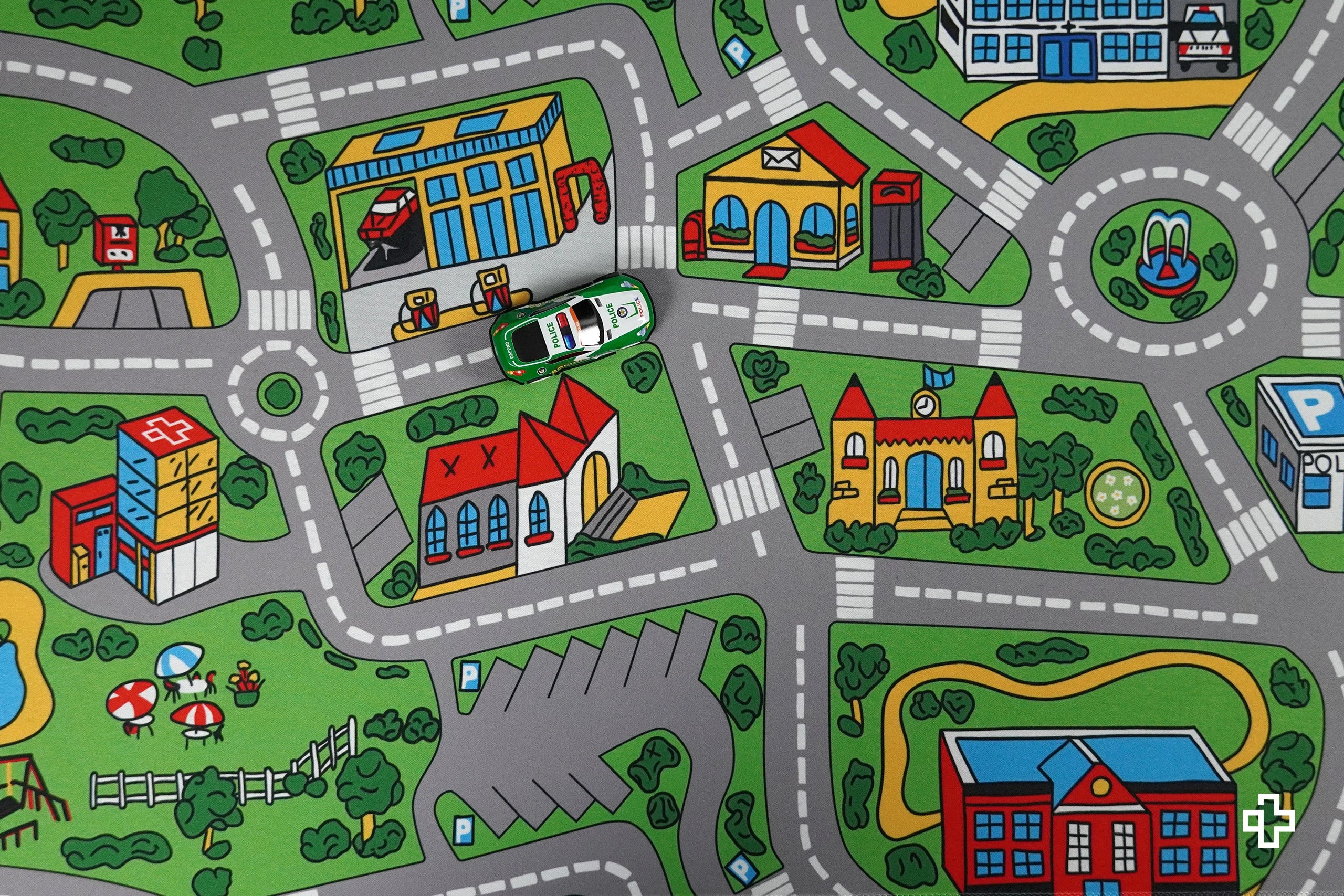 Deskmat Mousepad QwertyKey Nostalgia Zajęte Miasto 4mm marginesy obszyte