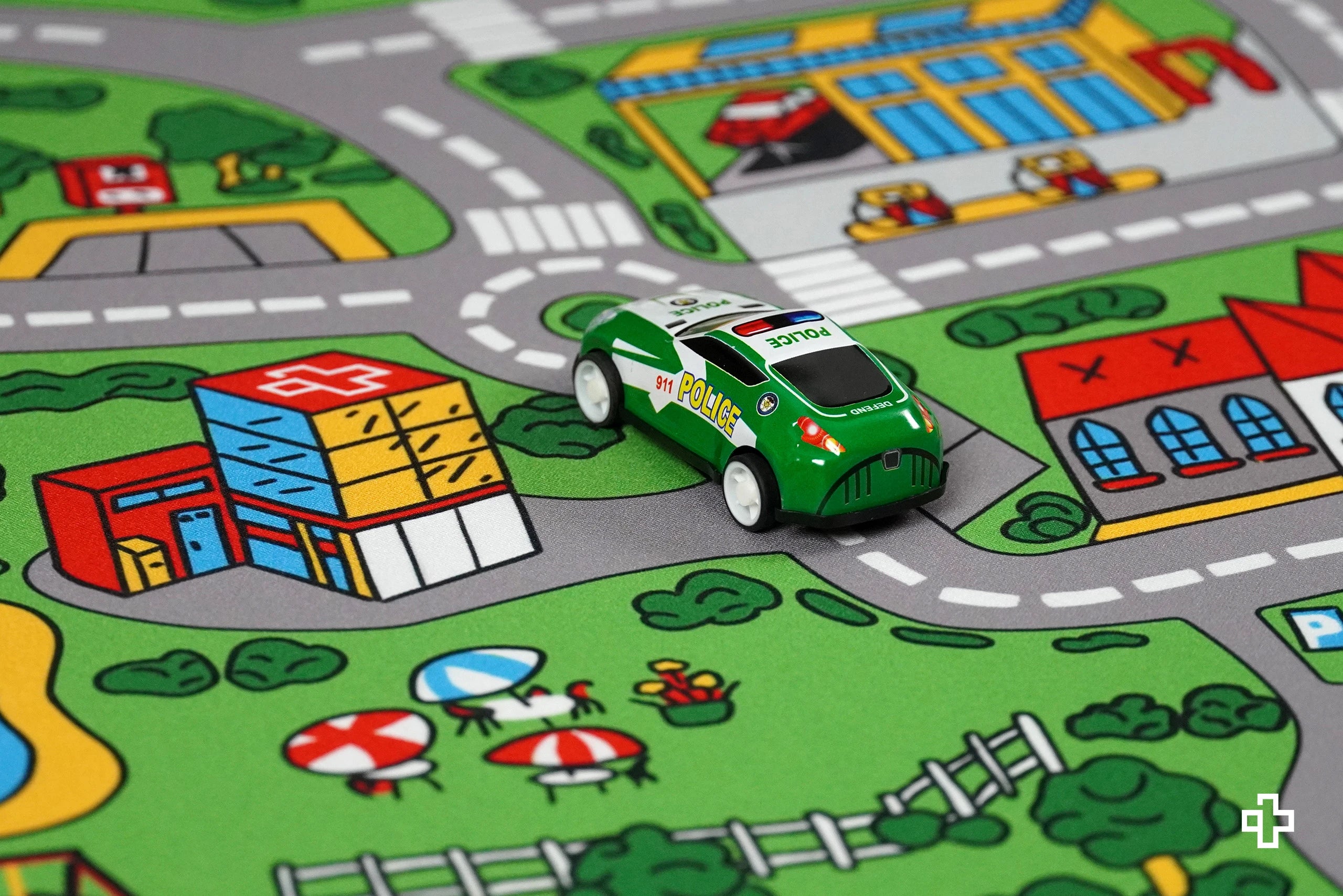 Deskmat Mousepad QwertyKey Nostalgia Zajęte Miasto 4mm marginesy obszyte