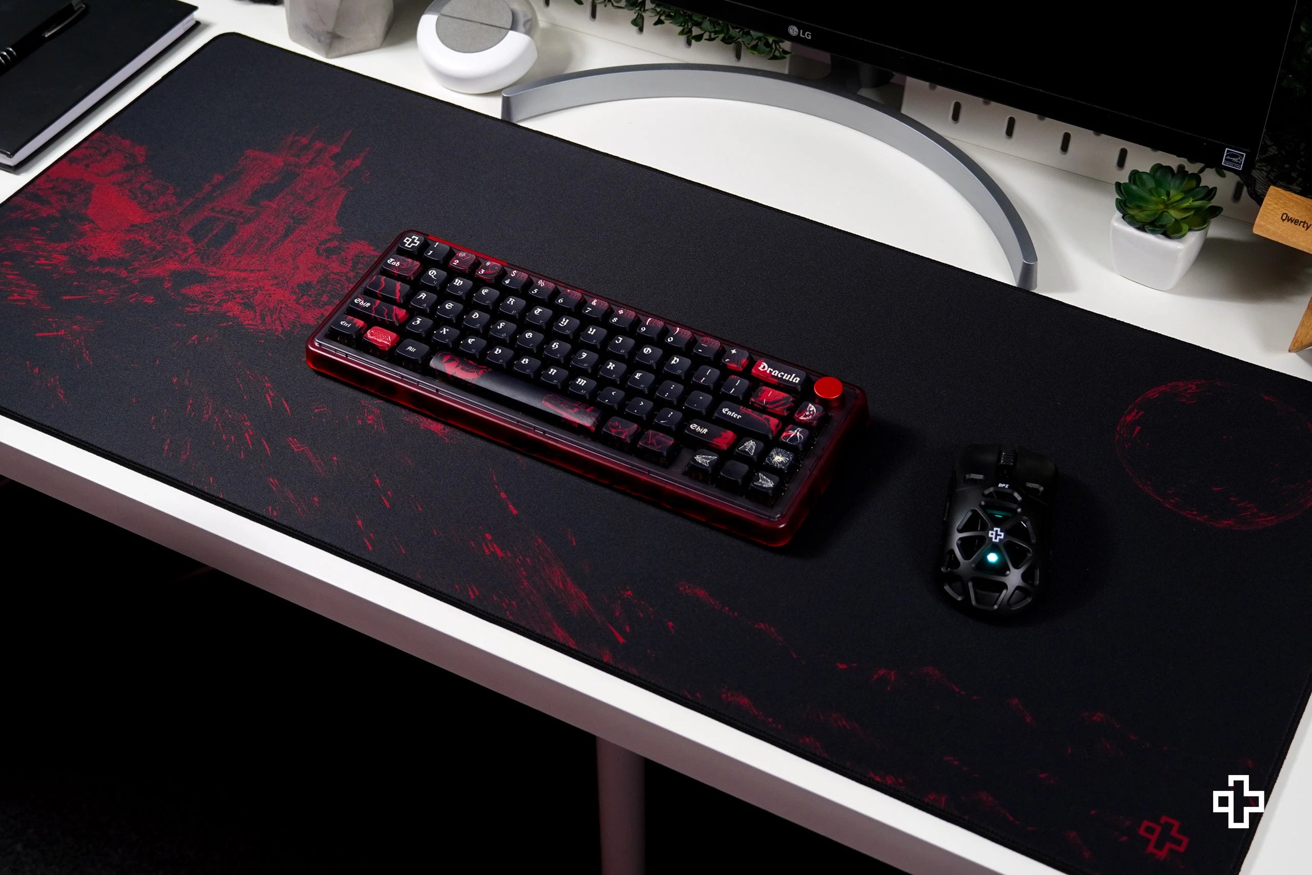 Deskmat Podkładka pod mysz QwertyKey Dracula 4mm marginesy szyte