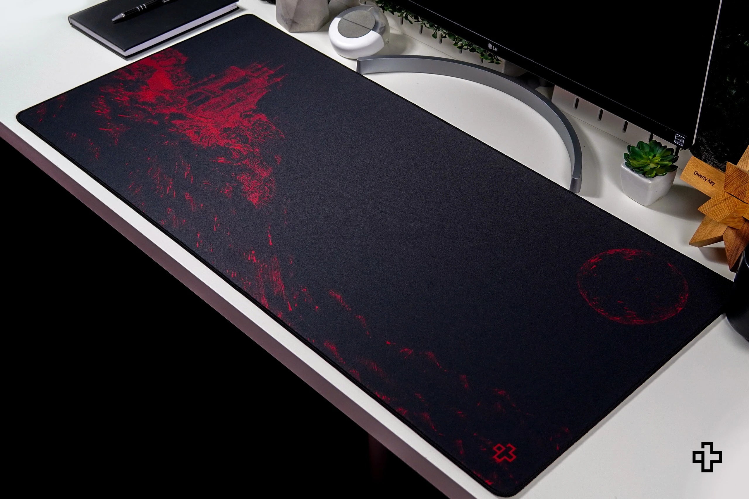 Deskmat Mousepad QwertyKey Dracula 4mm margini cusute