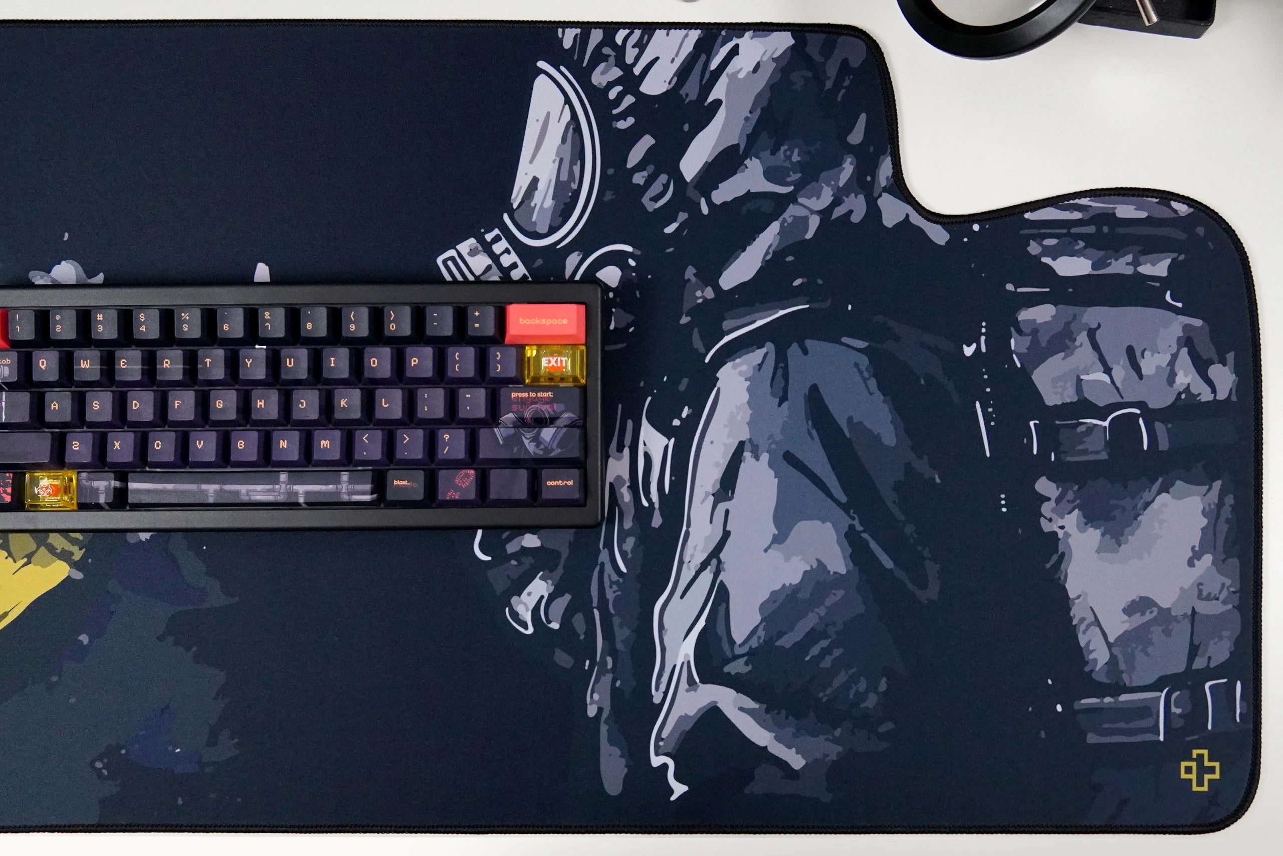 Deskmat Mousepad QwertyKey Fallout 4mm margini cusute