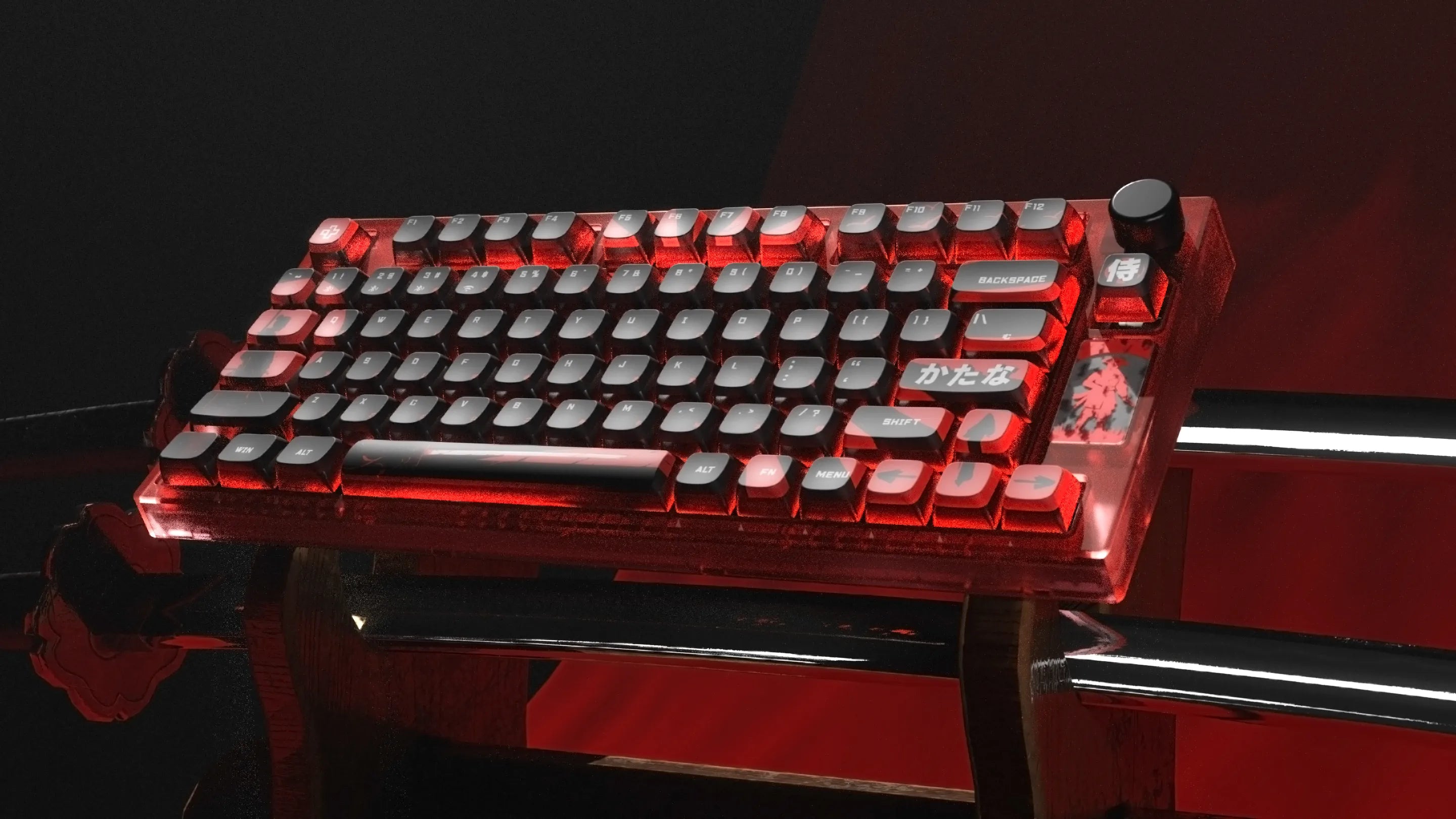 QwertyKey75 Samurai Bluetooth Wireless Hotswap RGB VIA/QMK Gasket Mounted Tastatura Mecanica Gaming