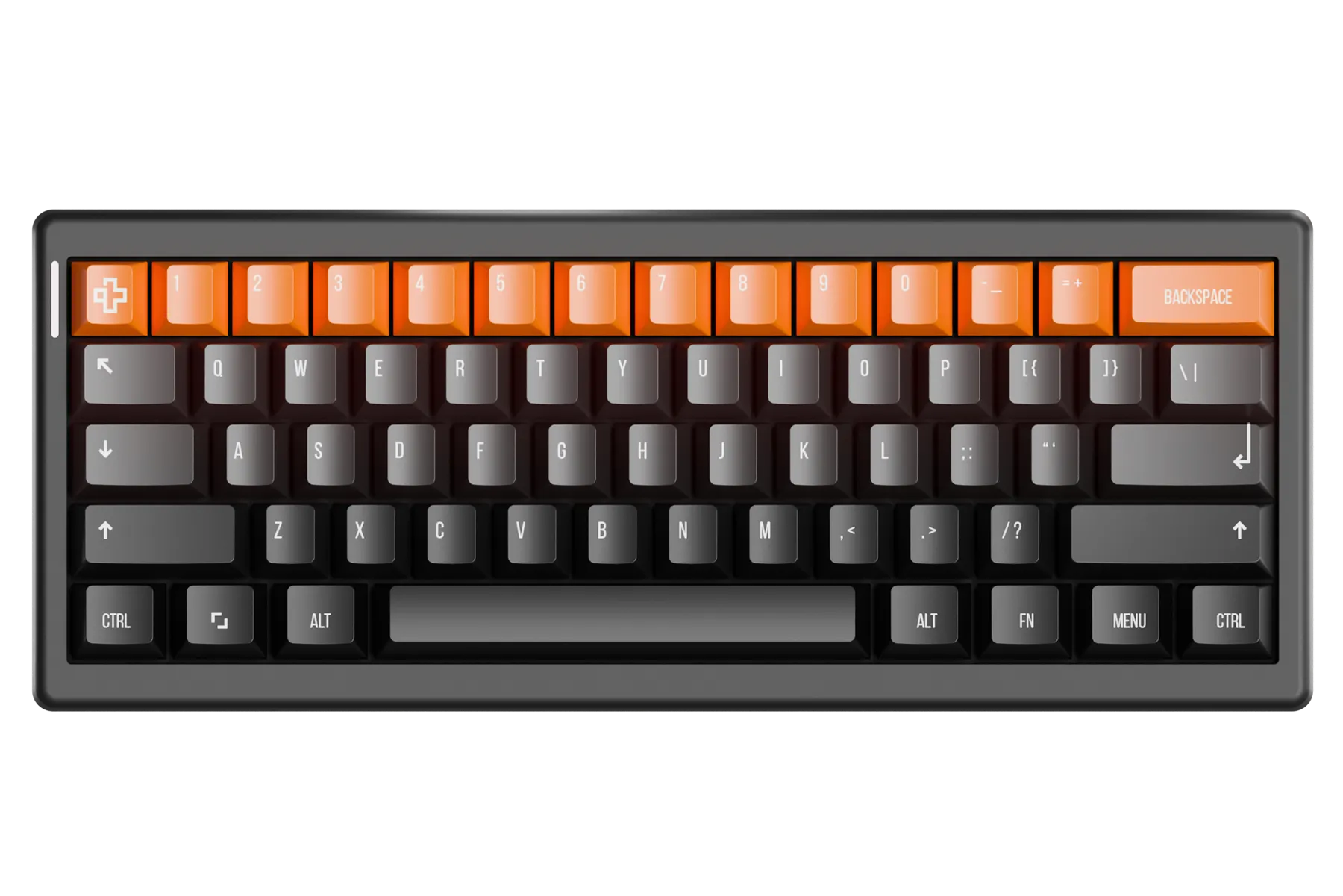 QwertyKey61 PRO Neagra Hotswap RGB VIA Gasket Mounted Klawiatura Mechaniczna Gaming