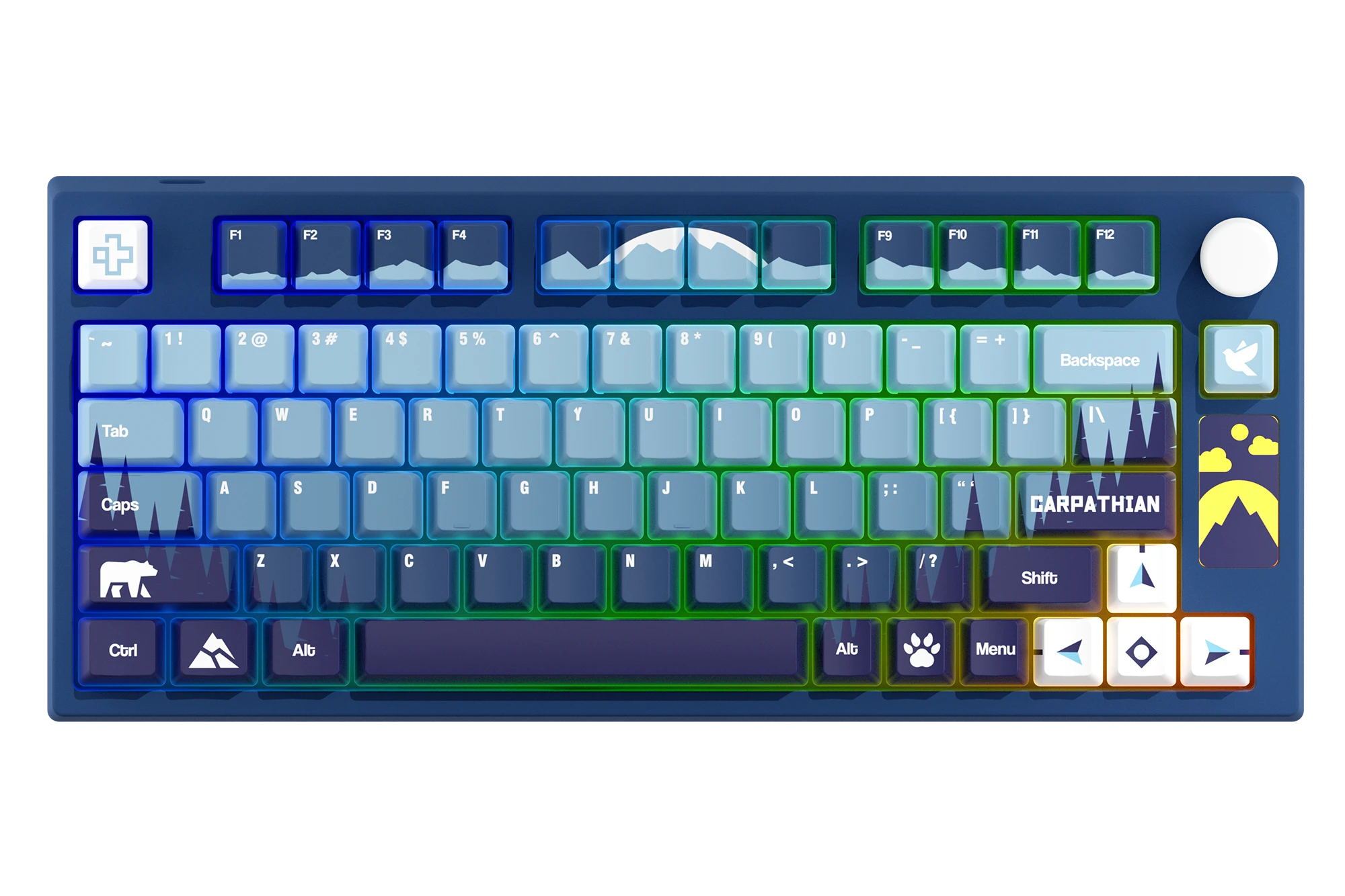 QwertyKey75 Carpathian Bluetooth Bezprzewodowa Hotswap RGB VIA/QMK Gasket Mounted Klawiatura Mechaniczna Gaming