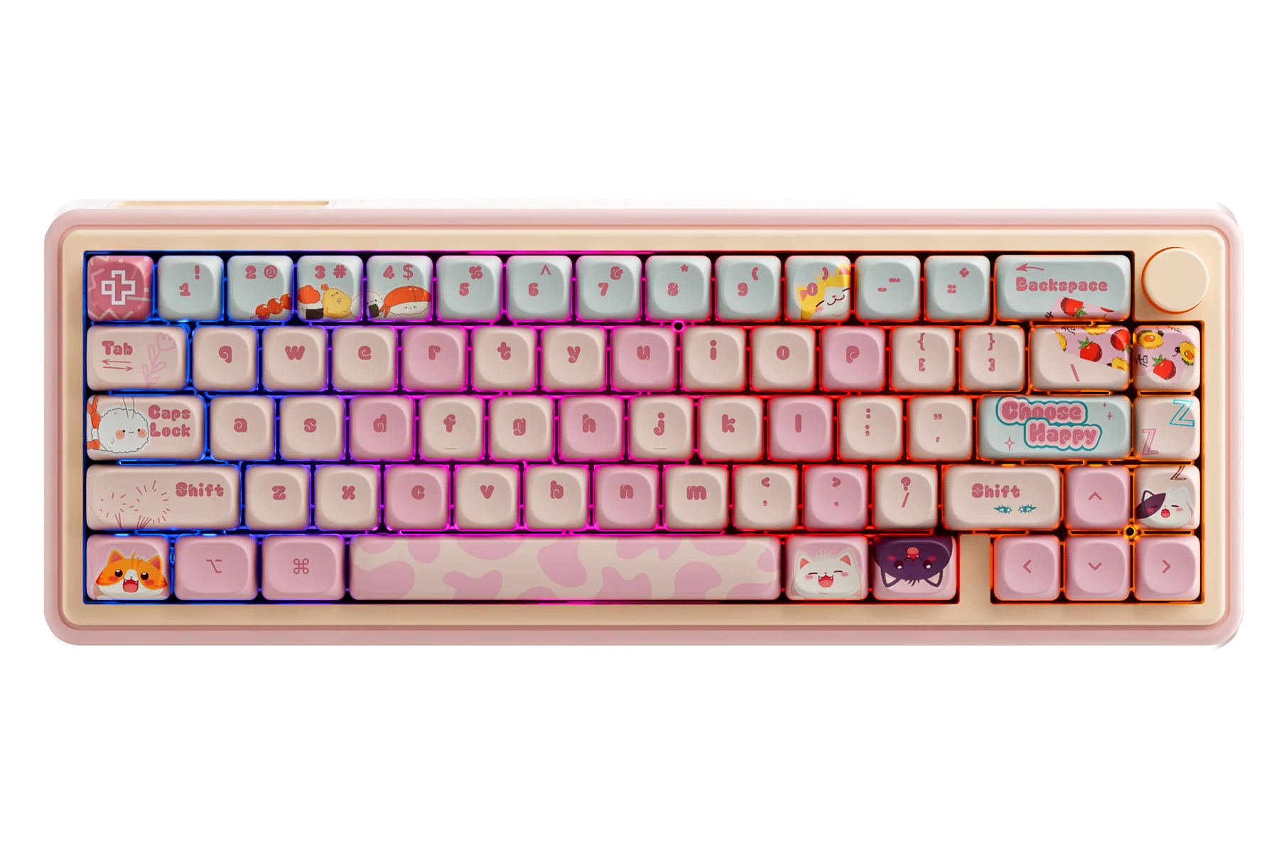 QwertyKey65 Pro Bliss Bluetooth Wireless VIA Hotswap RGB Klawiatura Mechaniczna Gaming