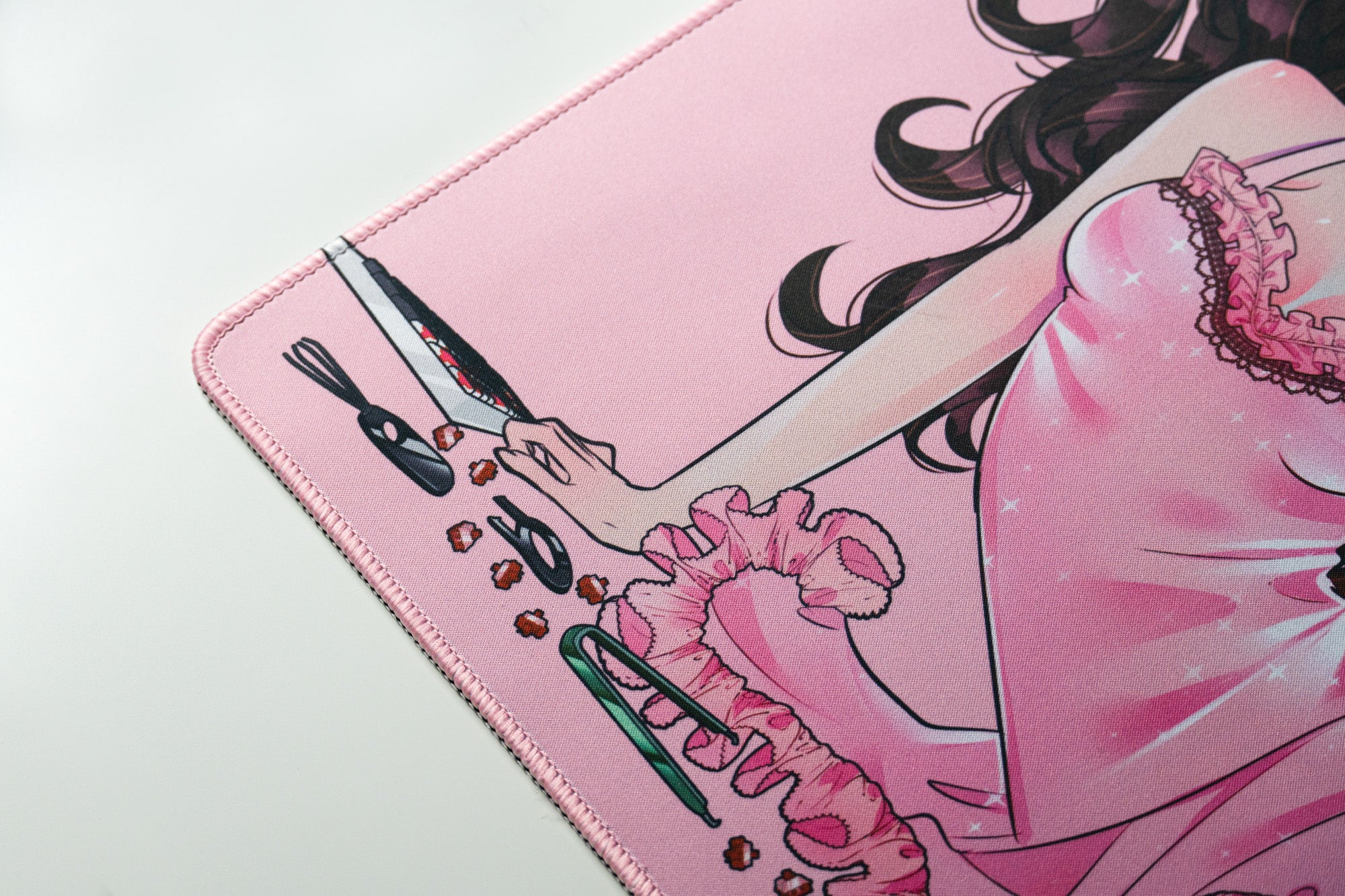 Deskmat Mousepad QwertyKey Anime Waifu 4mm margini cusute - QwertyKey